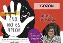 Monólogo: «Eso no es Amor» en el IES de Gozón.
