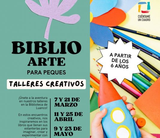 Biblioarte llega a la Biblioteca de Luanco con talleres creativos para menores
